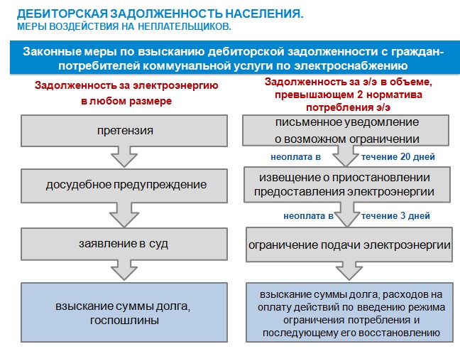 Новые законы для неплательщиков элементов