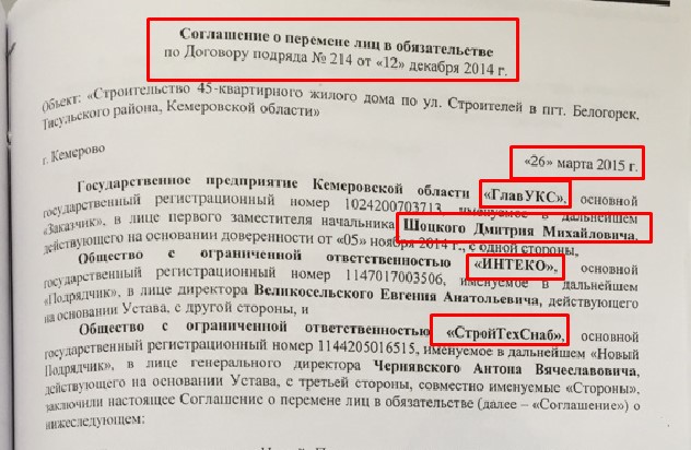 Образец соглашение о перемене лиц в обязательстве образец