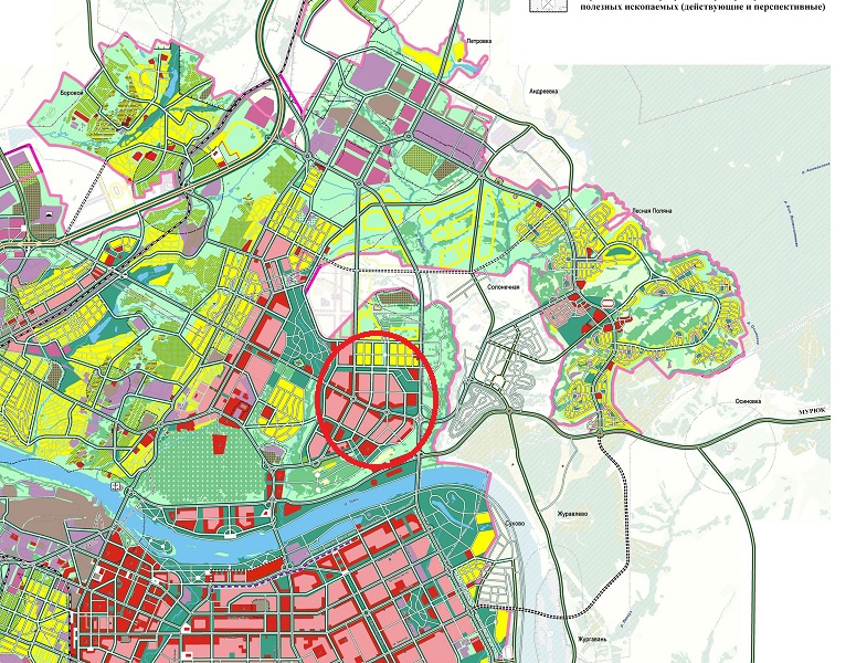 Генеральный план застройки города барнаула до 2038 карта