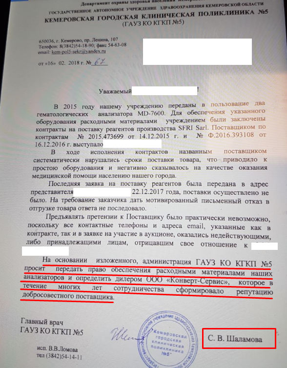 Мотивированный отказ в приемке товара по 44 фз образец