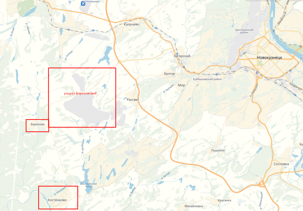 Расстояние до березовский кемеровская область. Разрез Березовский на карте. Березовский угольный разрез. Березовский угольный разрез на карте.
